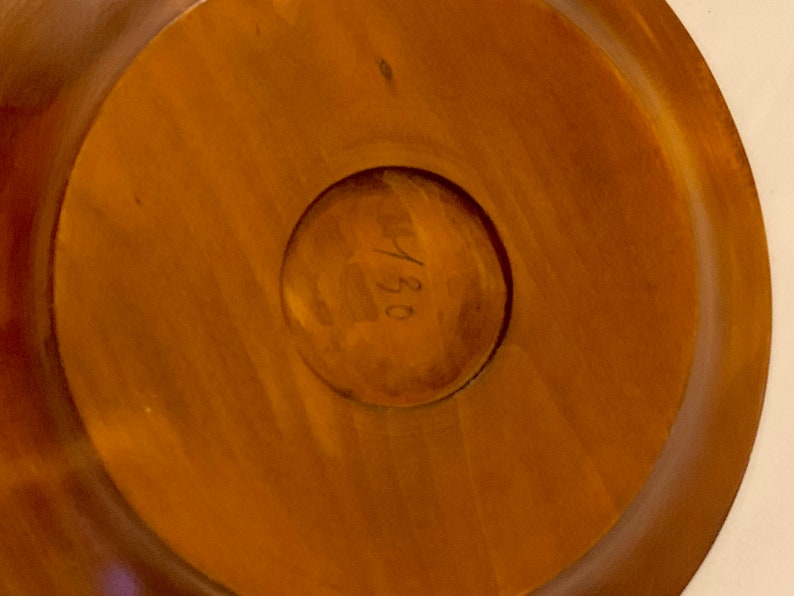 Vintage Polish Hand Carved Wooden Plate 9 Etsy