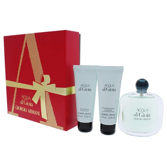 Giorgio Armani 1.7oz 50ml Acqua Di Gioia Eau De Parfum Spray 3pc Set Active Etsy Canada