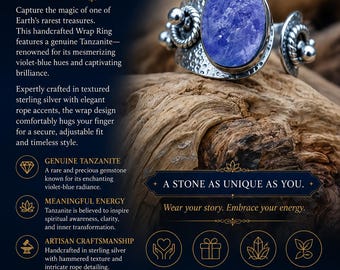Tanzanite Artisan Jewelry Ring