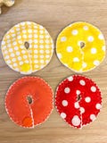 Bamboo G-Tube Pads: Absorbent, Reusable Feeding Tube Covers - Solids and Polka Dots