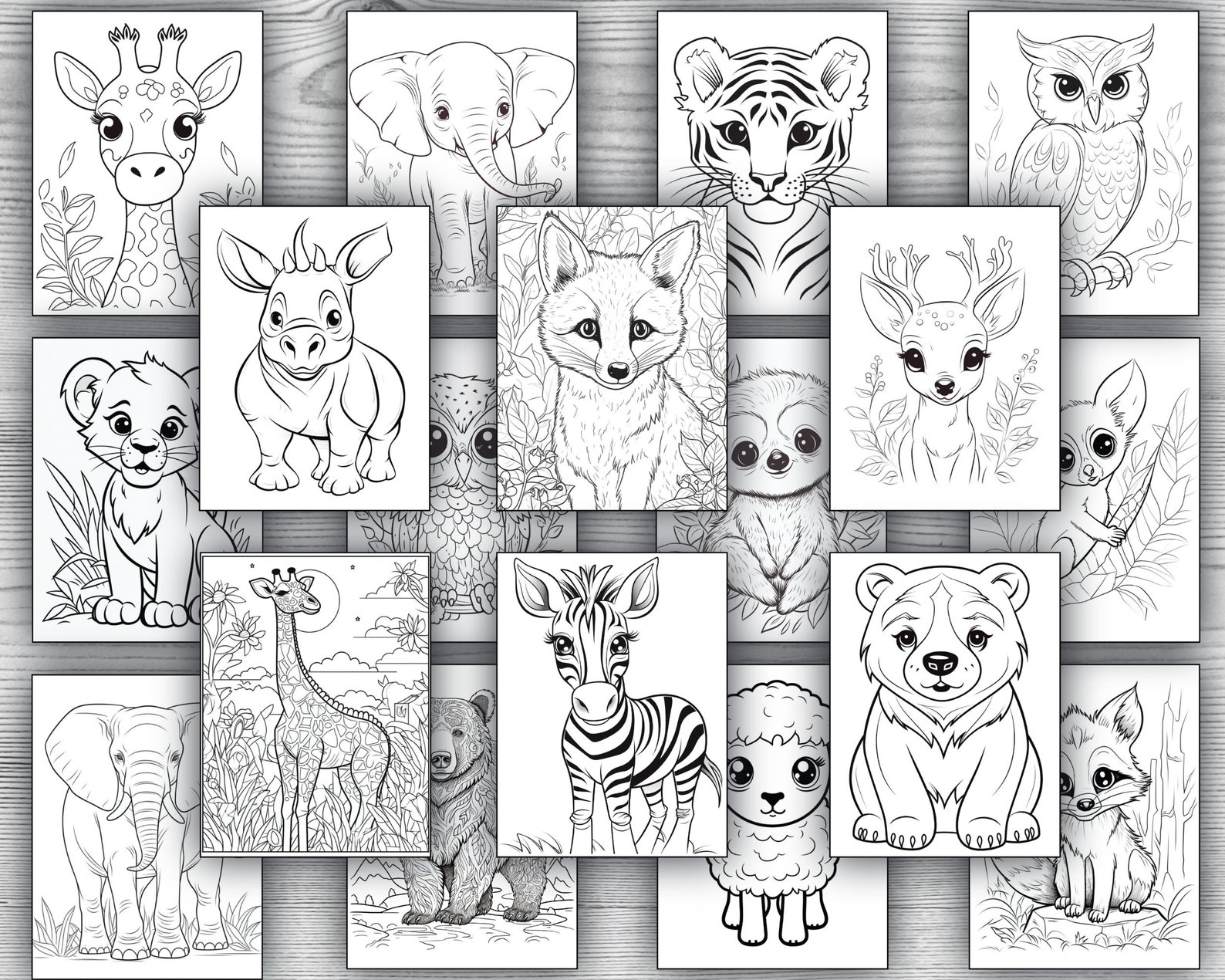 Printable Animal Coloring Pages for Kids and Adults, PDF Coloring Pages
