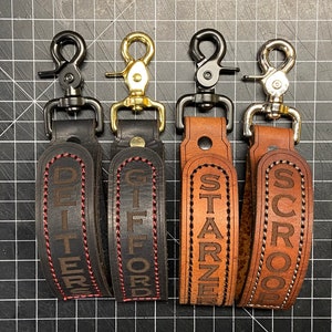 Firefighter Leather Glove Strap Holder - Handmade