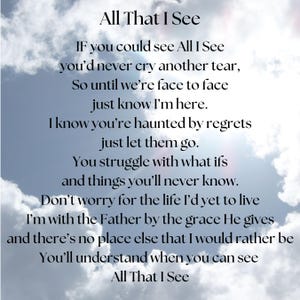 Grieving a loss of a loved one, Loss, Grief, Memorial Gift, Song for Funeral, In Memory of