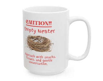 Caneca de cerâmica Empty Nester (15oz)