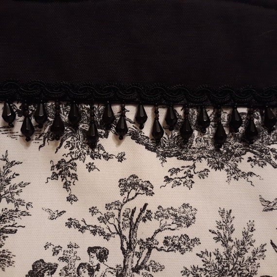 Handmade Black and White Victorian Themed Cloth B… - image 3