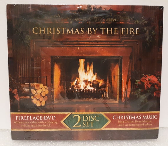 Christmas By The Fire Fireplace Dvd Christmas Music Cd Etsy