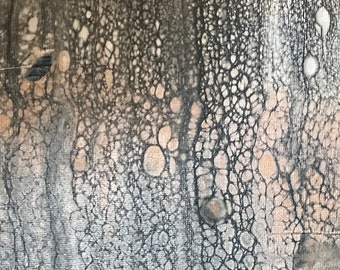 Fluido abstracto, acrílico moderno, acrílico abstracto de oro, líquido abstracto de verter, pintura abstracta