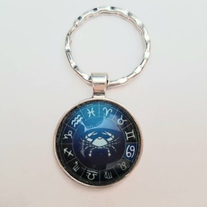 Zodiac Keyring, Horoscope Keychain, Star Sign Gifts, Keyring For Women, Men&#39;s Keyring, Birthday Keyring  For Her, Car Keychain For Men.