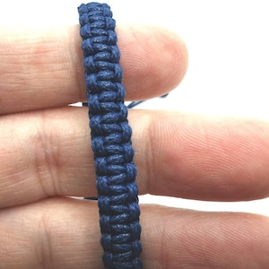 Navy Makramee Freundschaftsarmband, Surfer Armband für Männer, verstellbares Schnurarmband, Kordelarmband für Kinder, gewebtes Armband für Frauen.