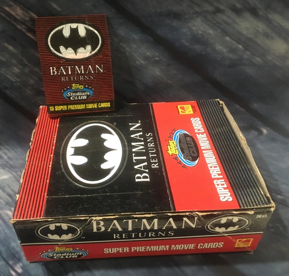 1991 TOPPS STADIUM CLUB BATMAN RETURNS WAX BOX 36 PACKS FREE SHIPPING