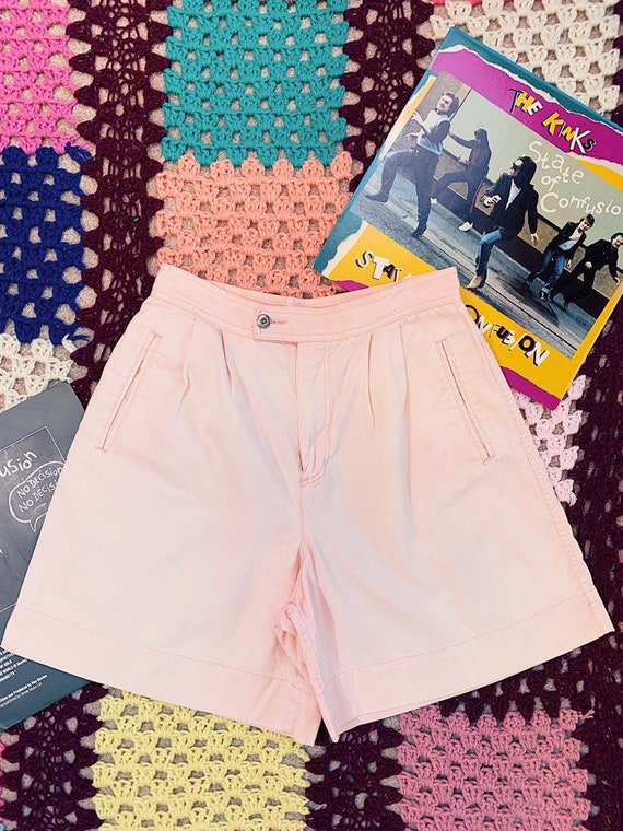 Vintage 80s LIZSPORT Pretty in Pink Hi-Rise Daisy