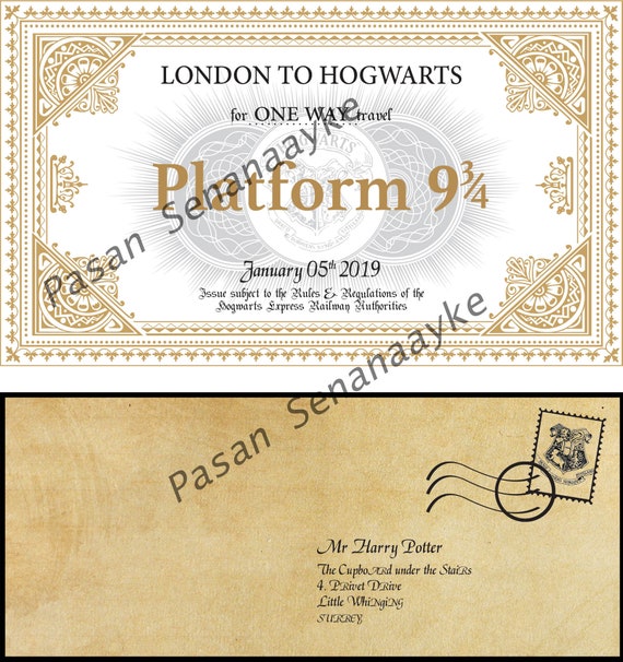 Carta para Hogwarts personalizável (português) em PDF, fácil e rápida