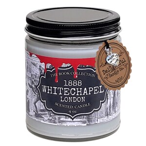 1888 WHITECHAPEL Candle - Jack the Ripper Candle | Horror Candle | Black Tea Scent | Historic Candle | Bookish Candle | 9oz