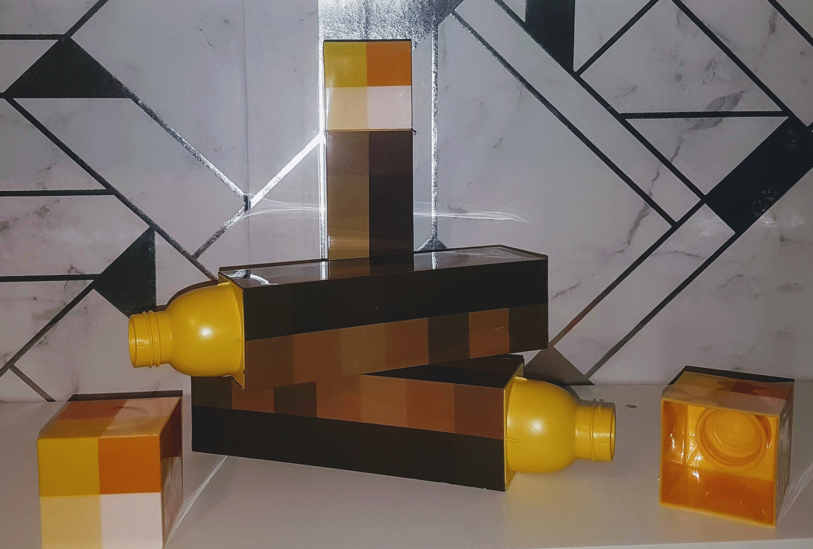 MINECRAFT Torch WATER BOTTLE Etsy UK