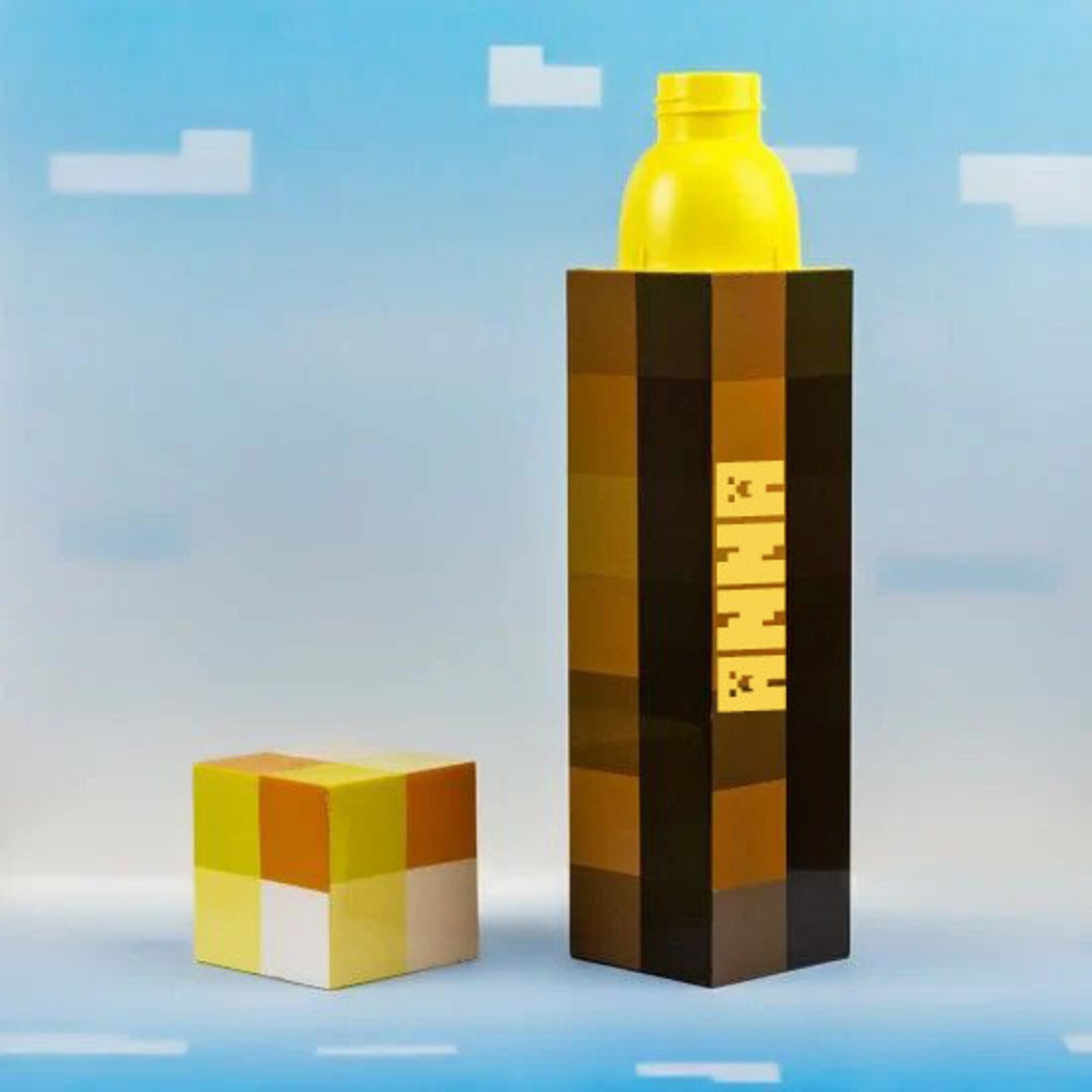 MINECRAFT Torch WATER BOTTLE Etsy UK