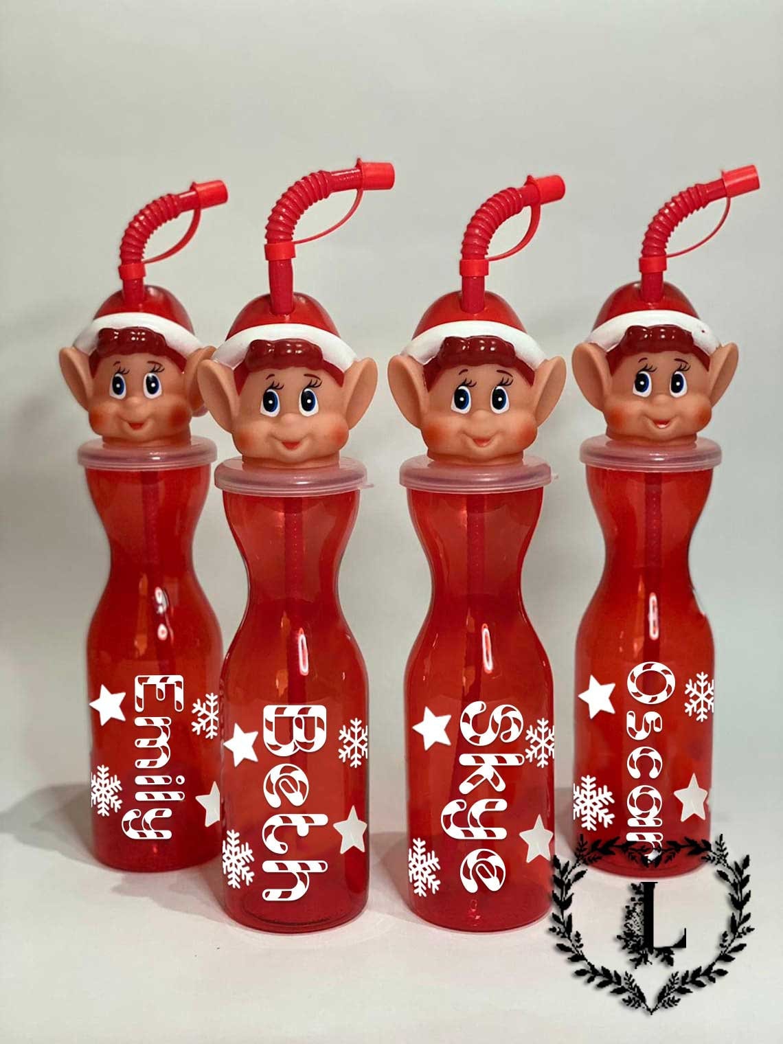 Elf Bottle Personalised BPA Free Christmas Bottle Drinks Etsy UK