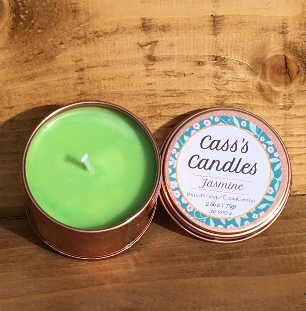 Jasmine Soy Candle festival Edition 2.6oz / 75g Etsy UK