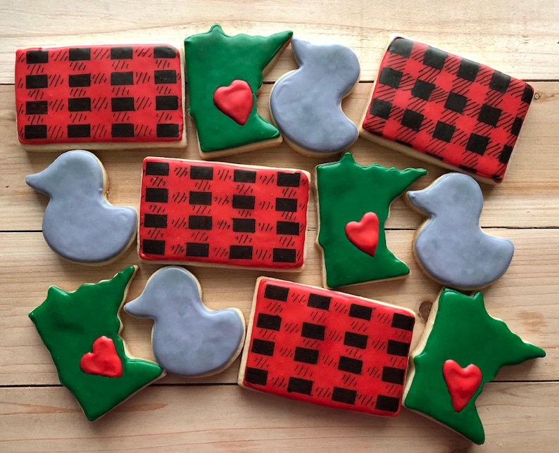 Minnesota themed Sugar Cookies Etsy