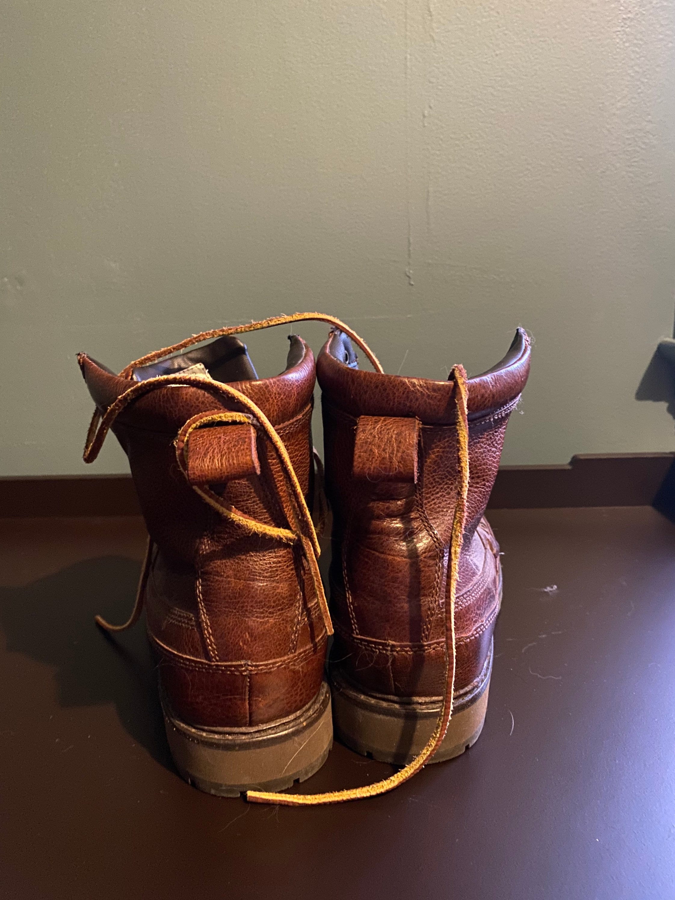 Botas de piel Polo Willingcot para hombre. Tamaño 11. Etsy