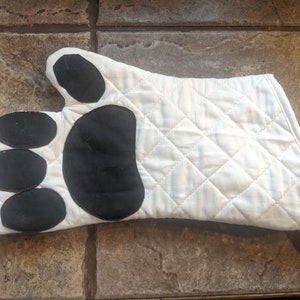 Oven Mitt with Paw Pads