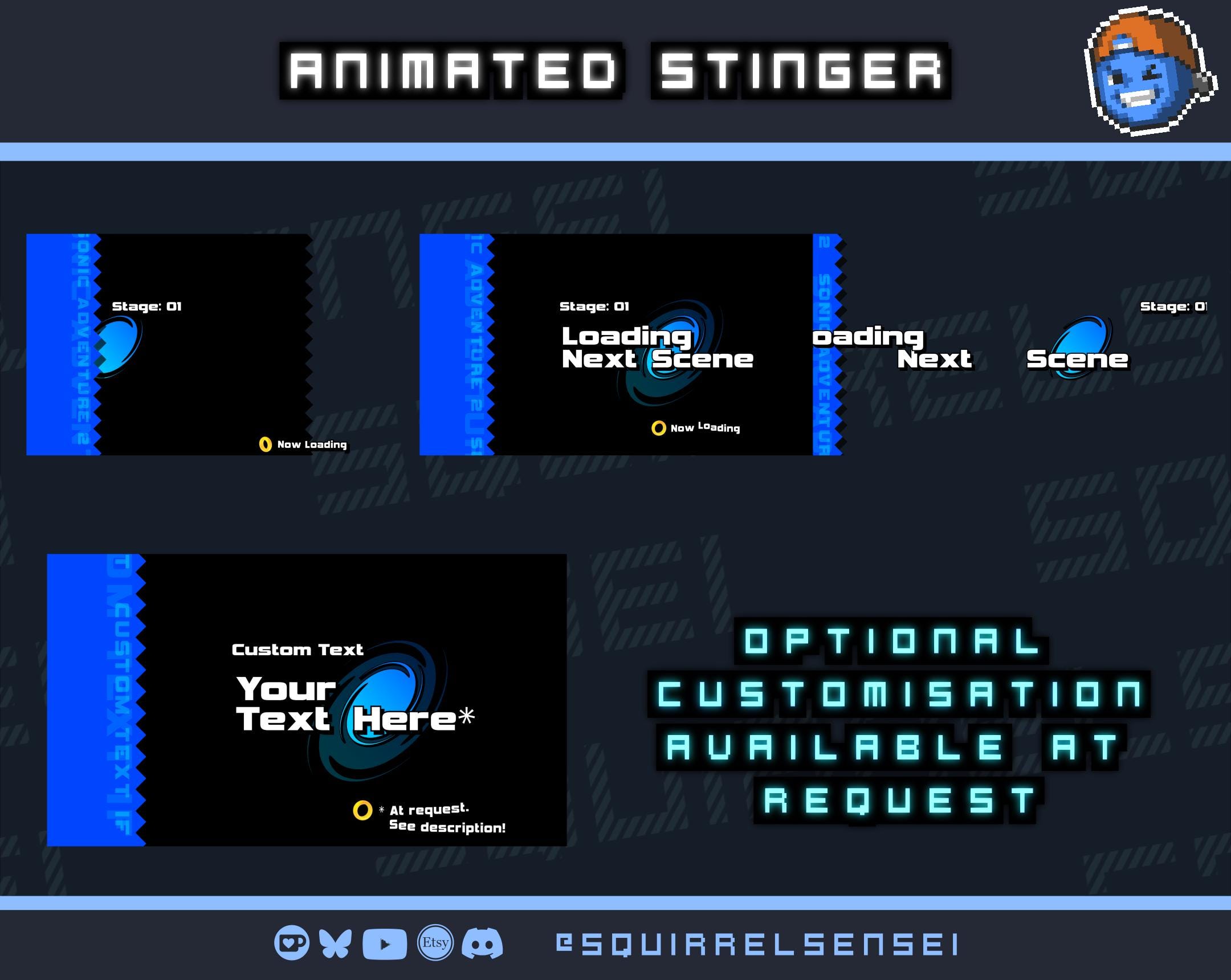 Sonic Adventure 2 Complete Twitch Stream Pack | Overlay, Scenes, Panels ...