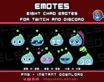 Chao Emotes for Twitch Streaming | Discord/Youtube | Sonic the Hedgehog | SA2 | Pixel Art | Premade and ready for use
