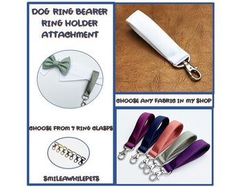 Dog Ring Bearer Wedding Ring Holder Attachment-Wedding Dog Ring Holder Clasp-Ring Attachment-Ring Security-Wedding Dog Collar-Best Dog-I Do!