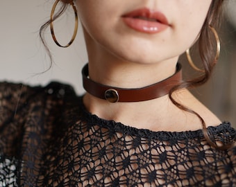 Minimalist Leather Choker