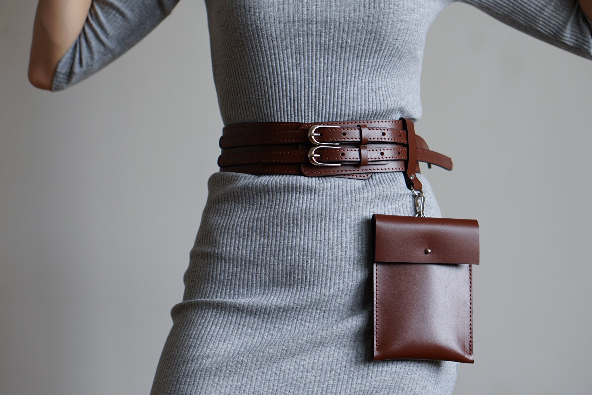Double Belt Bag Etsy