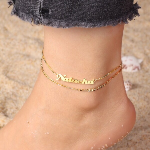 Rose Gold Anklet Etsy
