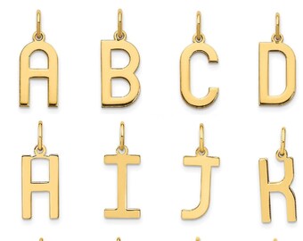 Amuletos de letras EMOSTAR Inicial A-Z Alfabeto contas, ouro rosa