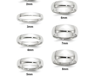 Thorsten Ivory Domed Polish Finished White Ceramic Ring 6mm Wide Wedding Band from Roy Rose Jewelry