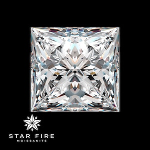 Certified Loose Moissanite D/VVS1 Princess Square Cut - GRA Certification - Wholesale from Star Fire