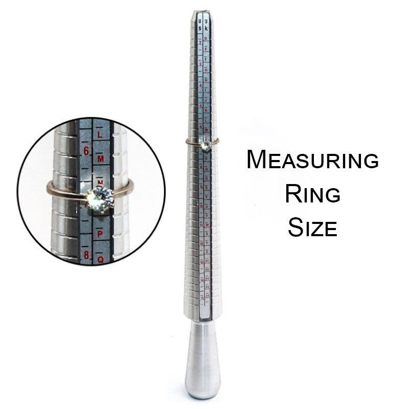 Solid Aluminum Ring Mandrel US Sizes 1-15-1/4 12-24 Mm 10 