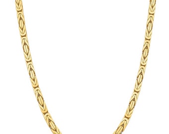 Roy Rose Jewelry 14K Yellow Gold 1.65mm Solid Diamond-cut Cable Chain Necklace ~ Length 16'' inches 