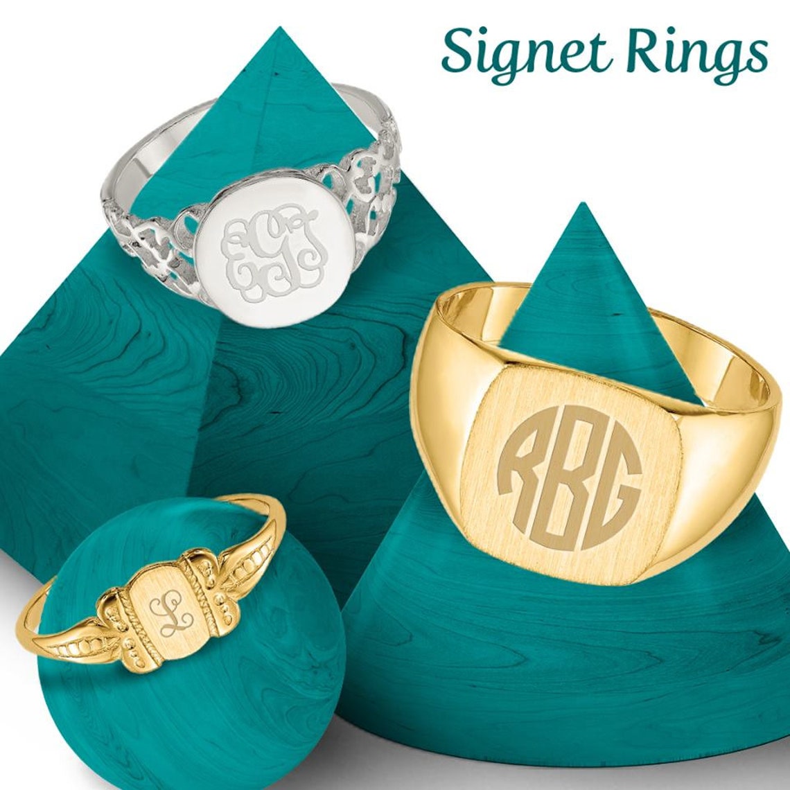 Sterling Silver Mens Ring With Custom Engraving Etsy