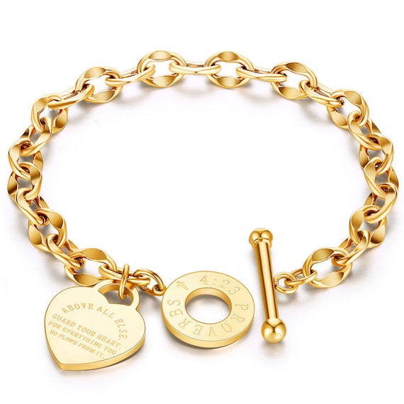 Proverbs 4 23 Bracelet Above All Else Guard Your Heart 7 Color