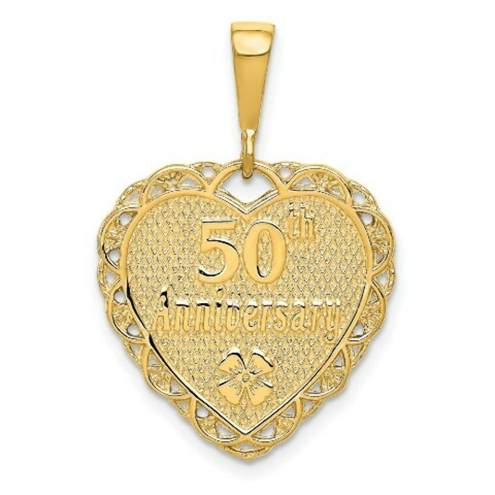 50th Anniversary Pendant Etsy