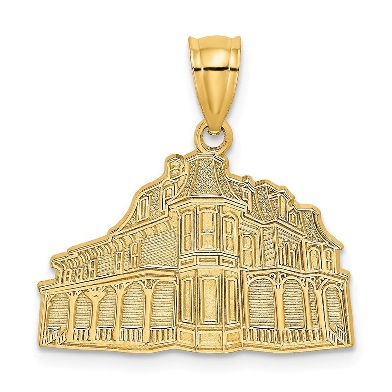 14K Yellow Gold The Queen Victoria NJ Charm Pendant Cape May