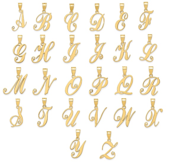 14K Gold Filled 8mm 8mm Tall Alphabet Block Charms - Starter Set of 26 Charms