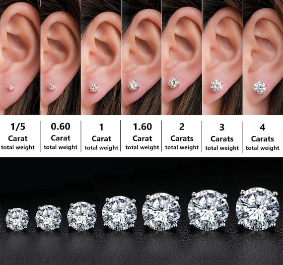 Single Diamond Screw Back Earrings | Timeless Stud Earrings for Her | Screw Back Earrings for Everyday Gold