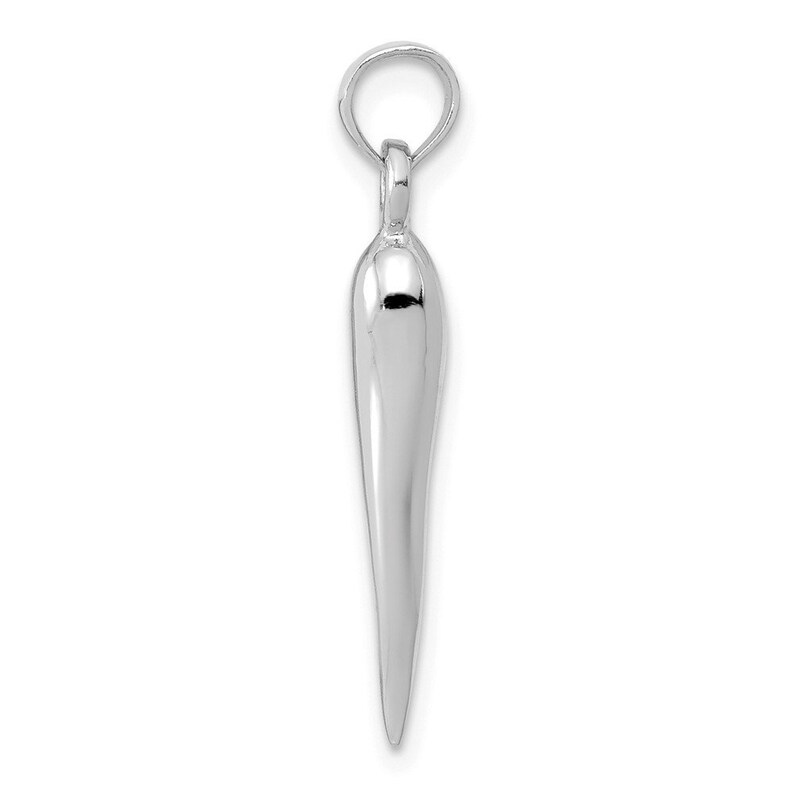 14k Rose Gold Medium Italian Horn Pendant