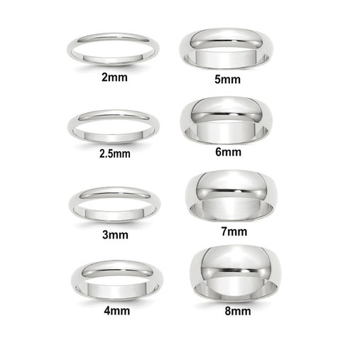 SS 12mm Half Round Size 13 Band SS 12mm Half Round Size 13 Band