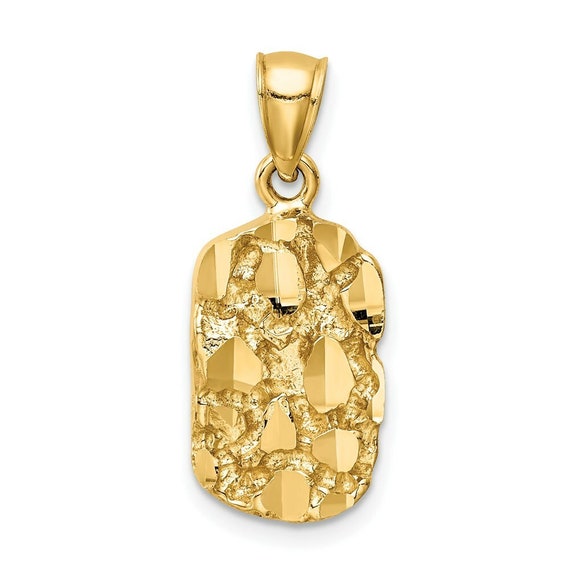 14k gold outlet nugget pendant
