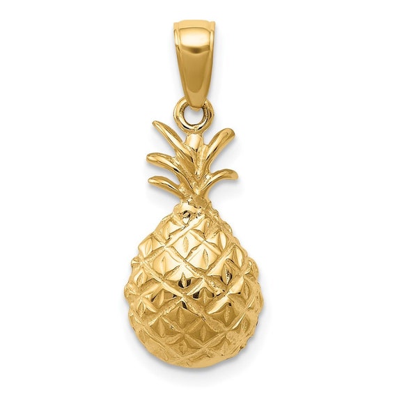 Diamond pineapple pendant deals