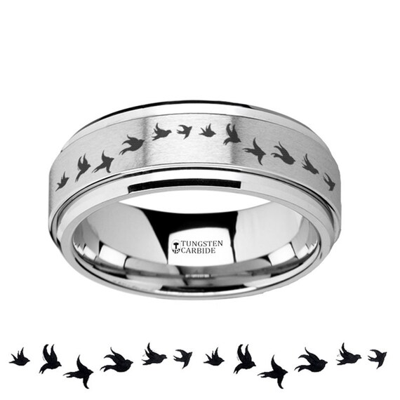 Tungsten carbide spinner ring online
