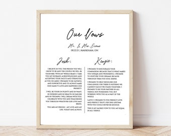 Personalized Wedding Vows | Customized Digital Downloadable Vows | Wedding Vow | Anniversary Gift