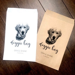 Wedding Favors Bags Custom Pet Favor Bag Doggie Bag image 6