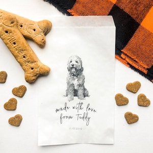 Wedding Favors Bags | Custom Pet Favor Bag | Made With Love | Doggie Bag