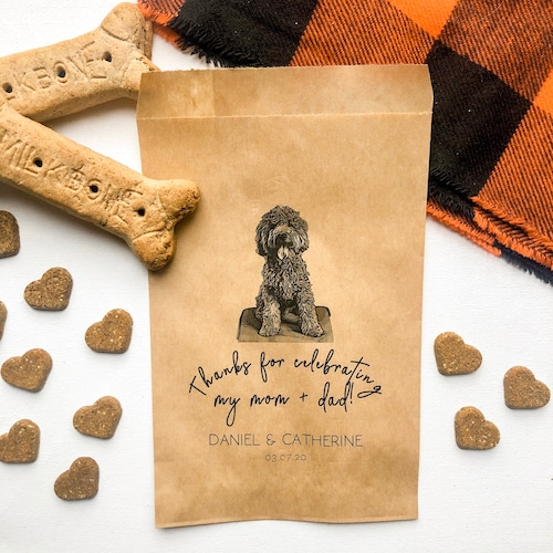Wedding Doggie Bags Doggie Bags Dog Treat Bags for Wedding Etsy